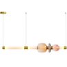 Buy Crystal Pendant Lamp - LED - Banton 100 CM Pink 61255 - in the UK