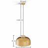 Buy Crystal Pendant Lamp - Modern Design - Monai Amber 61266 - prices
