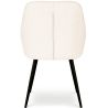Buy Dining Chair with Armrests - Upholstered in Premium Bouclé - Carrol White 61267 - in the UK