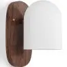 Buy Wooden and Metal Wall Sconce - Lura Brown 61274 - in the UK