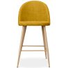 Buy Fabric Upholstered Stool - Scandinavian Design - 66cm - Bennett Yellow 61276 - in the UK