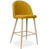 Buy Fabric Upholstered Stool - Scandinavian Design - 66cm - Bennett Yellow 61276 - prices