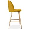 Buy Fabric Upholstered Stool - Scandinavian Design - 66cm - Bennett Yellow 61276 home delivery