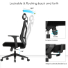 Buy Ergonomic Office Chair with Wheels and Armrests - Sembra Black 61280 - prices