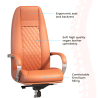 Buy Ergonomic Office Chair with Wheels and Armrests - Studio Brown 61282 - in the UK