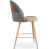 Buy Patchwork Upholstered Stool - Scandinavian Style - 63cm -  Bennett Multicolour 61292 - prices