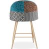 Buy Patchwork Upholstered Stool - Scandinavian Style - 66cm -  Bennett Multicolour 61292 in the United Kingdom