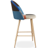 Buy Patchwork Upholstered Stool - Scandinavian Style - 66cm - Bennett Multicolour 61294 - prices