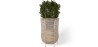 Buy Round Floor Planter - Boho Style - Gremah Natural 61246 in the United Kingdom