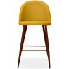 Buy Fabric Upholstered Stool - Scandinavian Design - 66cm- Bennett Yellow 61284 - in the UK