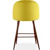Buy Velvet Upholstered Stool - Scandinavian Design - 66cm -  Bennett Yellow 61287 in the United Kingdom