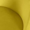 Buy Velvet Upholstered Stool - Scandinavian Design - 66cm -  Bennett Yellow 61287 home delivery