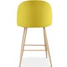 Buy Velvet Upholstered Stool - Scandinavian Design - 66cm - Bennett Yellow 61288 in the United Kingdom