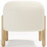Buy Upholstered Bouclé Bench - Round White 61250 home delivery