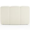 Buy Curved Module Sofa - Upholstered in Bouclé Fabric - Barkleyn White 61248 - in the UK