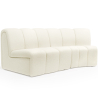 Buy Straight Module Sofa - Upholstered in Bouclé Fabric - Barkleyn White 61249 with a guarantee