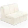 Buy Straight Module Sofa - Upholstered in Bouclé Fabric - Barkleyn White 61249 in the United Kingdom