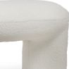 Buy Upholstered Bench in Bouclé Fabric - Loriel White 61307 in the United Kingdom