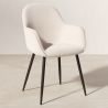 Buy Upholstered Dining Chair in Velvet - Saza Beige 61297 - in the UK