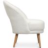 Buy Upholstered Dining Chair in Bouclé - Arka White 61298 in the United Kingdom