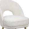 Buy Upholstered Dining Chair in Bouclé - Arka White 61298 with a guarantee