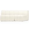 Buy Modular Sofa - Upholstered in Bouclé - 2 Modules - Barkleyn White 61308 - in the UK