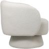 Buy Armchair Upholstered in Bouclé Fabric - Curved Design - Lilo White 61304 at MyFaktory