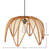Buy Rattan Ceiling Lamp - Boho Bali Style - Heyma Natural 61311 in the United Kingdom