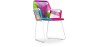 Buy Tropical Garden armchair - White Legs Multicolour 58537 at MyFaktory