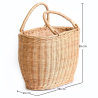 Buy Rattan Basket with Handles - Frinay Natural 61318 with a guarantee