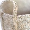 Buy Natural Fiber Basket with Handles - 30x30CM - Gressa Natural 61319 in the United Kingdom