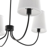 Buy Black Ceiling Chandelier with 4 Shades - Xium Black 61333 - in the UK