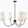 Buy Black Ceiling Chandelier with 4 Shades - Xium Black 61333 at MyFaktory