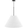 Buy Hanging Ceiling Lamp with Beige Fabric Shade - Derila Black 61334 - in the UK