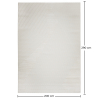 Buy Rug Large Contemporary Modern Design - Beige (290x200 cm) - Zersa Beige 61373 in the United Kingdom