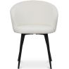 Buy Upholstered Dining Chair in Bouclé - Vurel White 61300 - in the UK