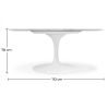 Buy Tulipa Table - Marble - 110cm Marble 13302 - in the UK