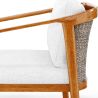 Buy Outdoor Teak Wood Armchair - Aran Natural 61325 in the United Kingdom