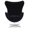 Buy Armchair with armrests - Fabric upholstery - Bold Black 13412 - in the UK