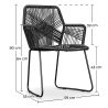 Buy Tropical Garden armchair - Black Legs Black 58538 at MyFaktory