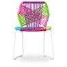 Buy Tropical Garden chair - White Legs Multicolour 58534 - in the UK