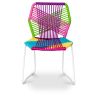 Buy Tropical Garden chair - White Legs Multicolour 58534 - prices