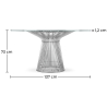 Buy Dining Table Cylinder Steel 16326 with a guarantee