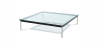 Buy Glass Coffee Table SQUAR - 80cm Steel 13299 in the United Kingdom