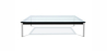 Buy Glass Coffee Table SQUAR - 80cm Steel 13299 - in the UK