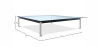 Buy Glass Coffee Table SQUAR - 80cm Steel 13299 - in the UK