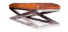 Buy Padded Bench Churchill Lounge - Premium Leather Light brown 48383 in the United Kingdom
