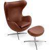 Buy Special Edition Bold chair with Ottoman - Premium Leather Vintage brown 13661 - in the UK