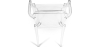 Buy Transparent Dining Chair - Armrest Design - Louis King Transparent 16461 at MyFaktory