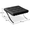 Buy City Ottoman - Faux Leather Black 58376 in the United Kingdom